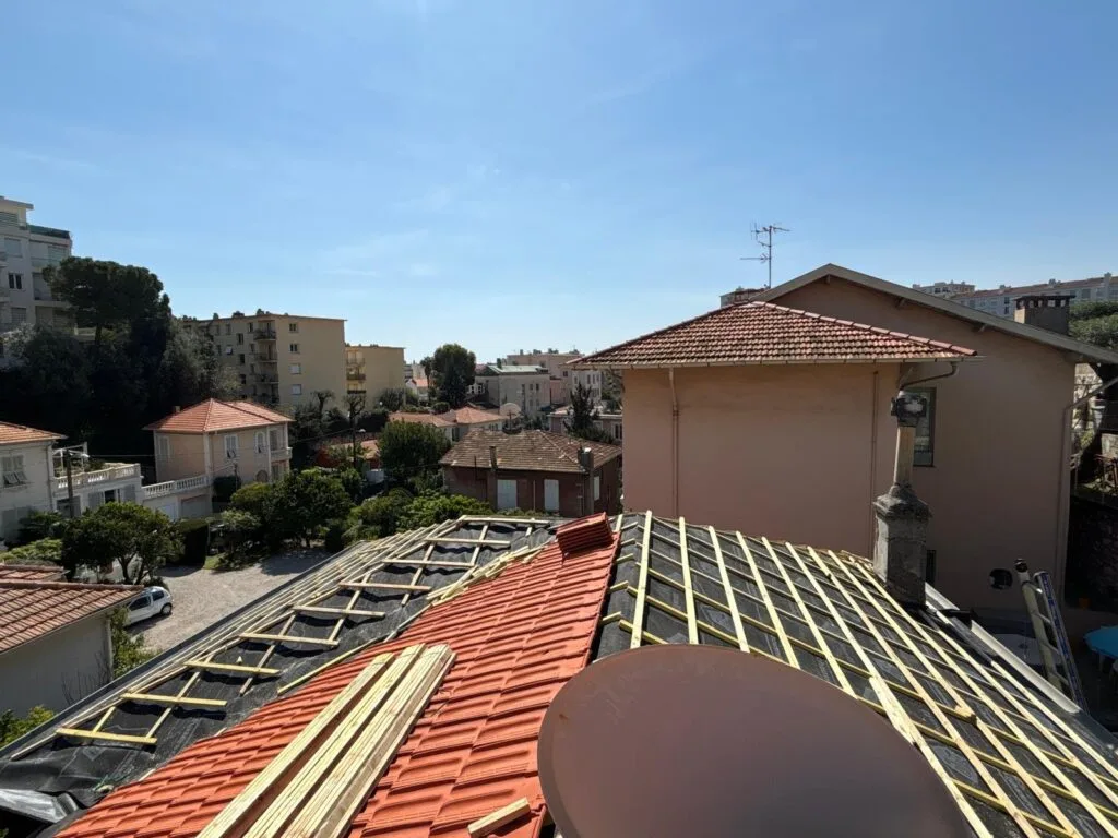 Réalisation couverture à Menton