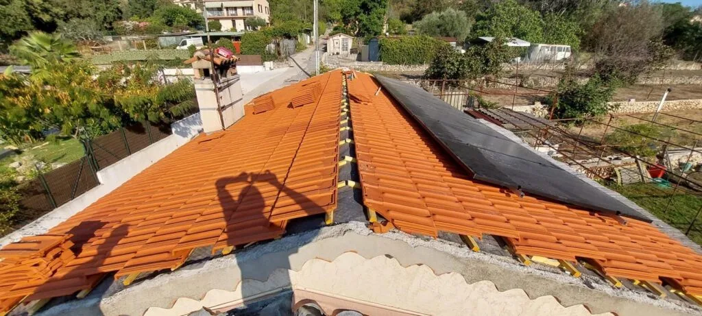 Réalisation couverture à Menton